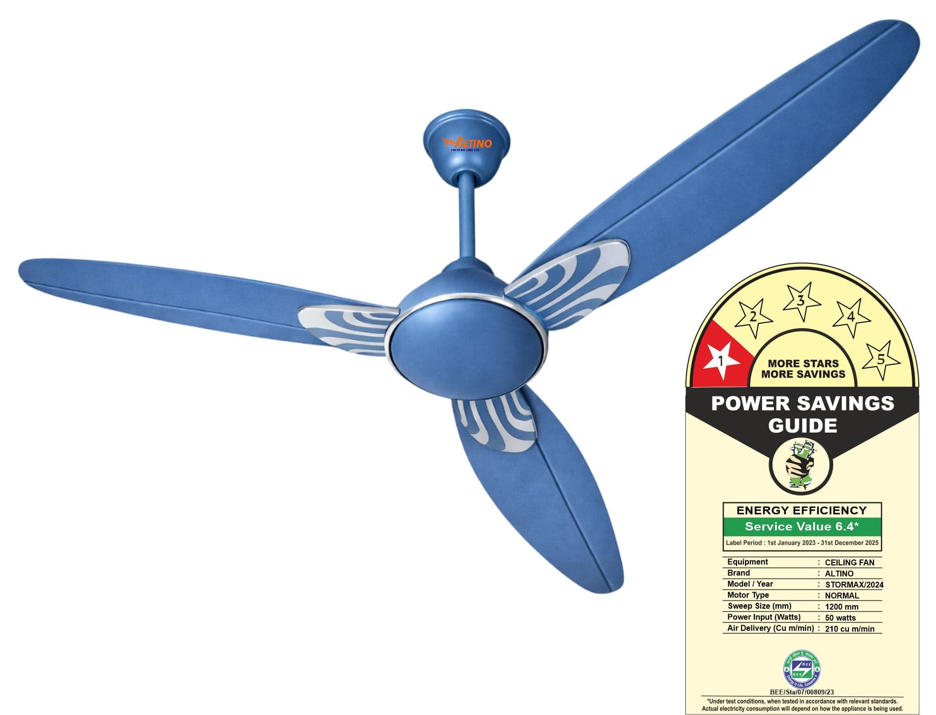 Stormax (Lotus) - Mattelic Blue view 5