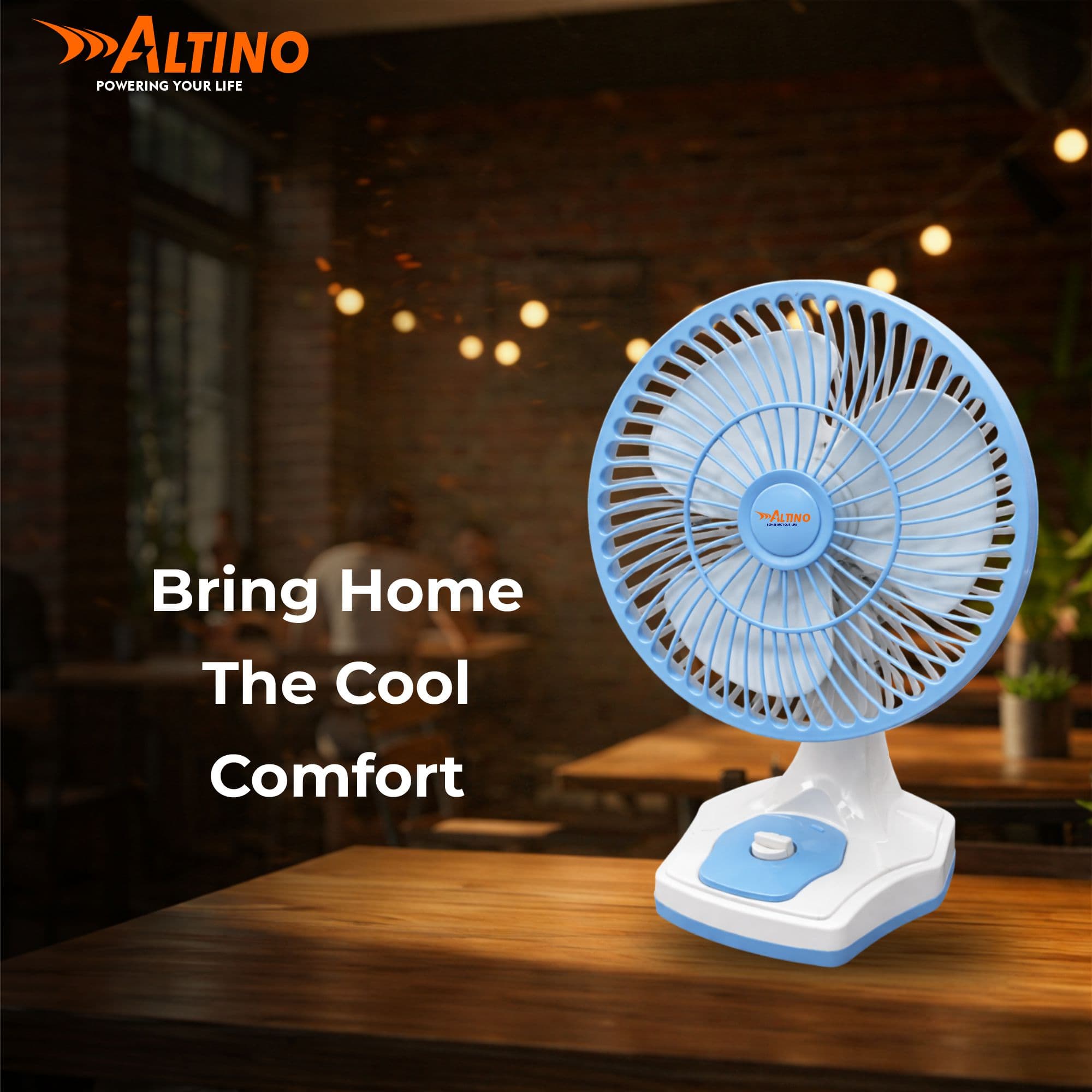 Table Fan - Table Fan - Blue view 6