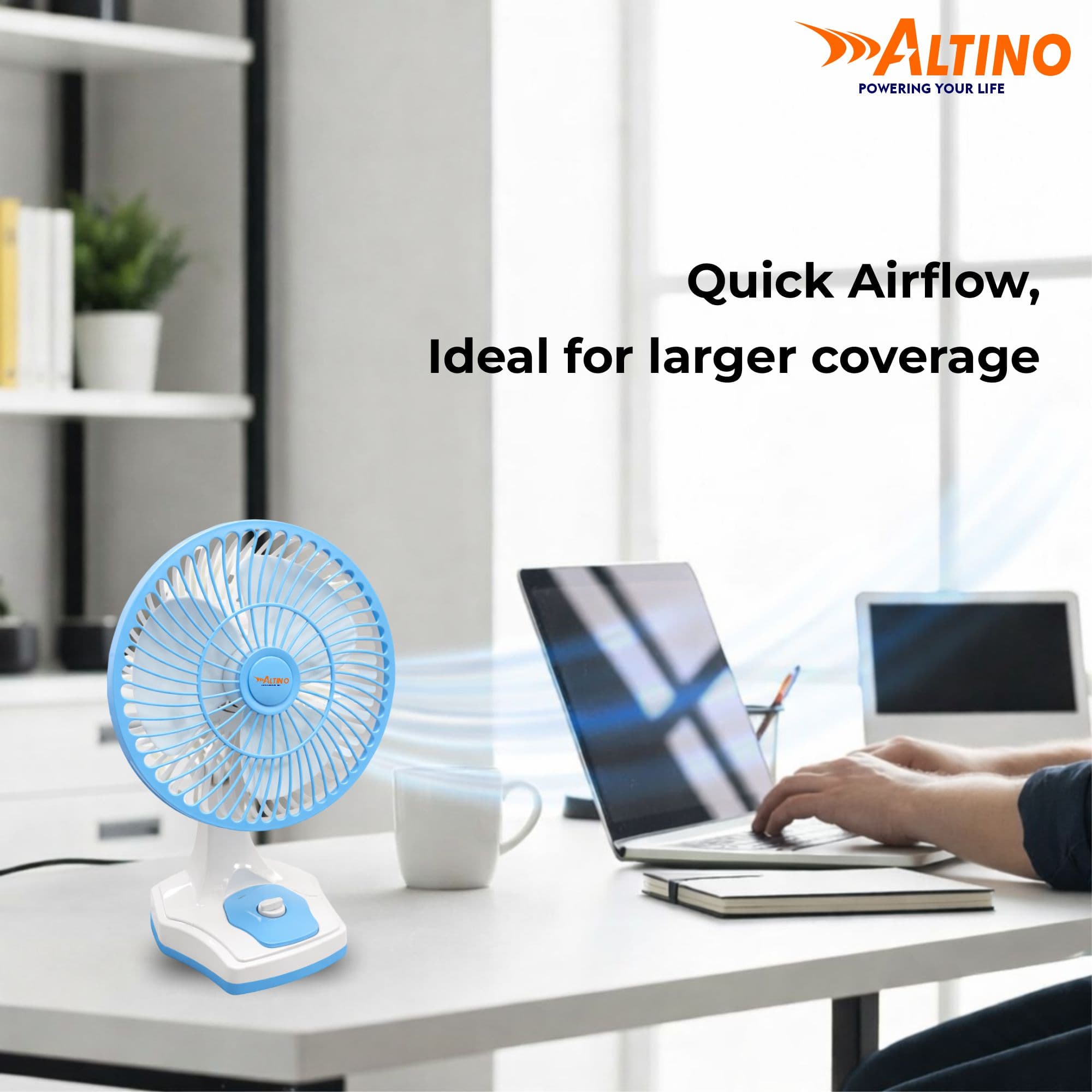 Table Fan - Table Fan - Blue view 7