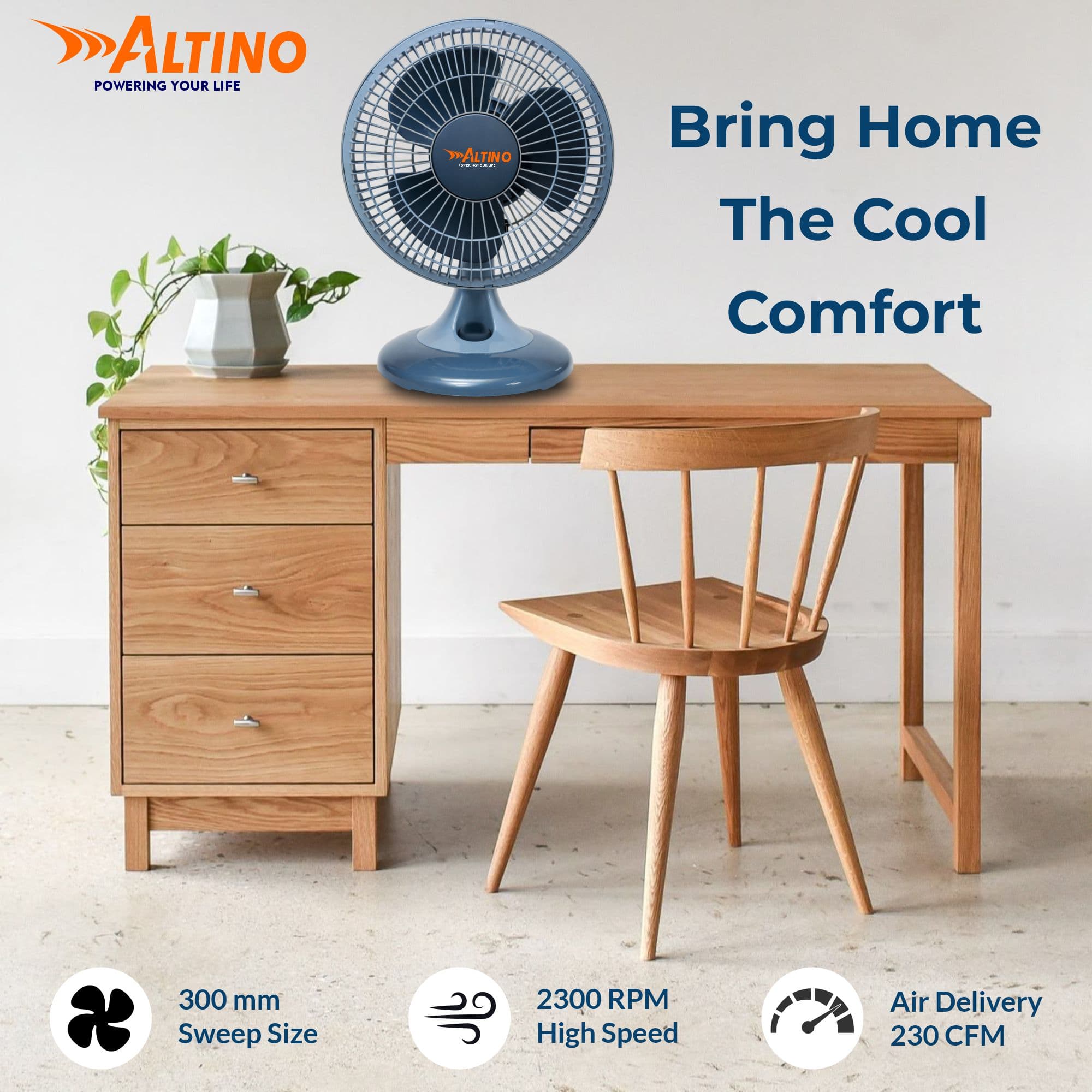 Table Fan - Table Fan - Grey - 12 view 5