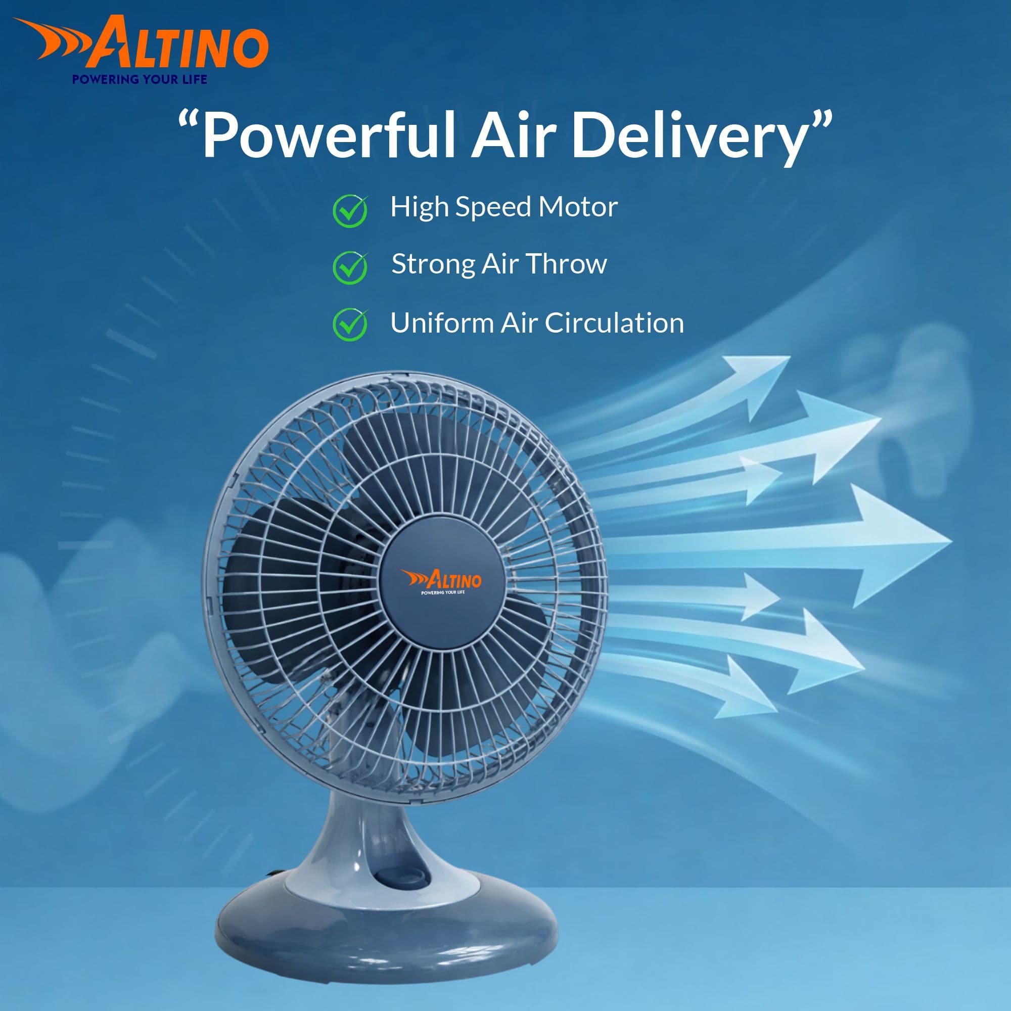 Table Fan - Table Fan - Grey - 9 view 2