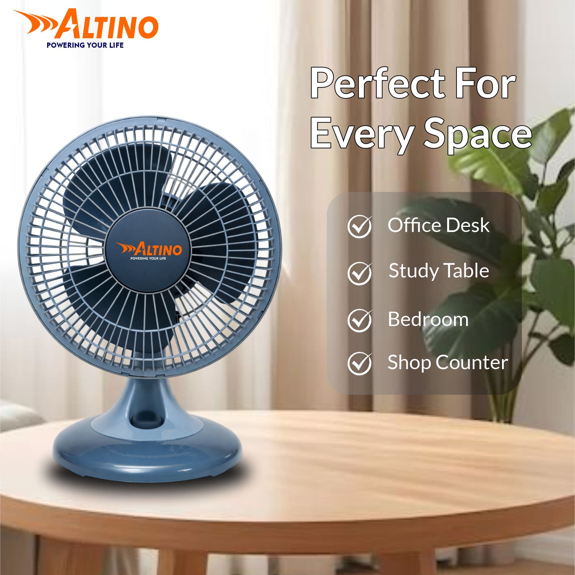 Table Fan - Table Fan - Grey - 9 view 4