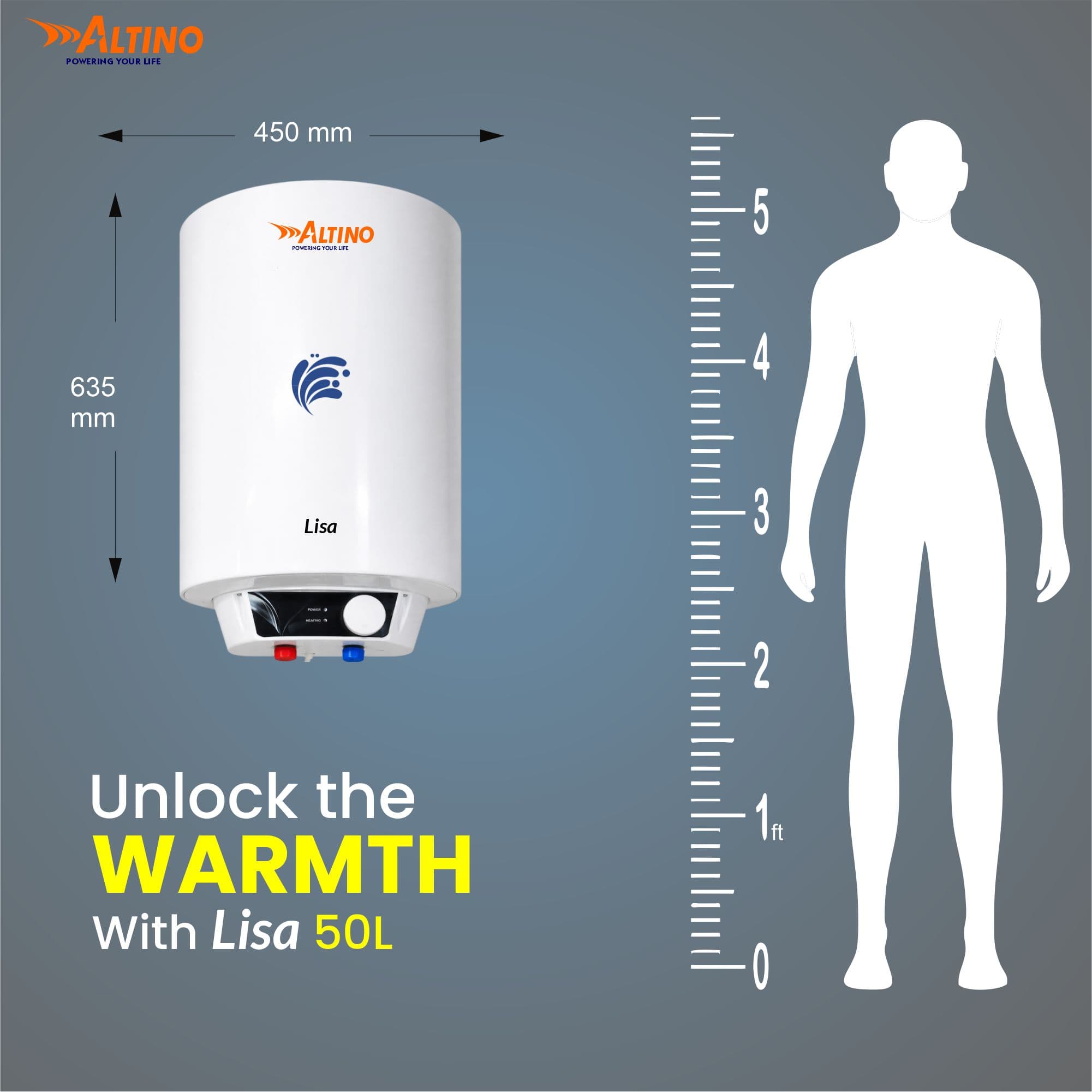 Lisa 50L - White view 5